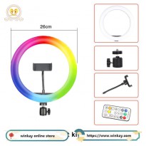 10 inch RGB Ring Light with Stand multi colors
