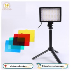 USB LED Video Light with Tripod Stand and Color Filters