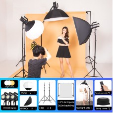 Photography Lighting Kit Adjustable Photo Background Stand LED