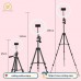 aluminum alloy tripod with 10 inch LED ring circle lamp with Phone Holder for Video 
