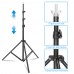 200x200cm photo background T-Shape Portable Support Stand Kit Adjustable