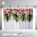 Vinyl Cloth 7X5FT 210x150cm Bridal Floral Wall Backdrop Romantic Rose Flower