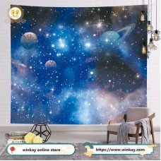 100x70cm outer space Rocket Astronaut star sky hanging backdrop