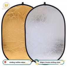 150x200cm Oval gold and silver 2 in 1 reflector