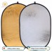 100x150cm Oval gold and silver 2 in 1 reflector