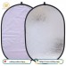 150x200cm oval silver white collapsible reflector