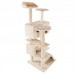 52" Solid Cute Sisal Rope Plush Cat Climbing Tree and Tower