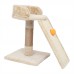 17" Cat Tree Tower with Scratching Board Ladder Jump Platform and Toys Beige