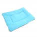 Washable Comfortable Silk Wadding Bed Pad Mat Cushion for Dog Cat Pet Light Blue Size M