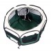 36" Foldable 600D Oxford Cloth and Mesh Pet Dog Cat Fence with Eight Panels Green