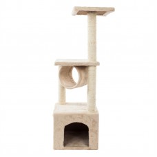 36" Solid Cute Sisal Rope Plush Cat Climb Tree and Tower