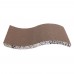 Cool S-style Harden Corrugated Paper Pet Cat Toy Claw-grinding Plate with Catnip