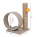 13" Cat Tree Tower with Linen Circular Ring and Toys