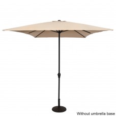 10FT Square Umbrella Waterproof Folding Sunshade Top Color (Resin Baseis not included)