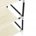 Portable Shoe Rack Closet Storage Organizer Cabinet Fabric Cover Beige 