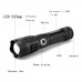 USB Rechargeable Telescopic Zoom Flashlight For Camping Climbing Night Riding Caving Waterproof Rating IPX4