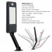 60LED Solar Wall Light 900LM With Remote Control (Light Control Human Body Induction) White Light