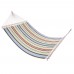 Stylish Printing Style Hammock Beach Swing Double Beds for Outdoor Camping Travel Beige