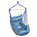 Outdoor Cotton Canvas Hanging Rope Chair with Pillows