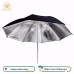 33 inch black on silver photography soft light umbrella Double Layer Black Silver