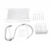 Multifunctional S-shaped Dual Layers Bowls Dishes Chopsticks Spoons Drying Rack Kitchen Collection Shelf Drainer Organizer