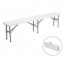 6FT Outdoor Courtyard Picnic Party Camping Dining Foldable Bench