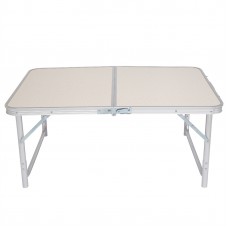 Aluminum Alloy Outdoor Picnic Party Camping Dining Folding Table 90 x 60 x 70cm White 
