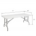 6FT Outdoor Picnic Party Camping Dining Courtyard Foldable Long Table