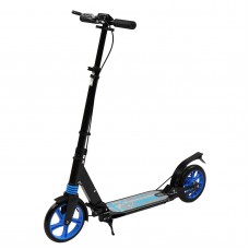 Scooter For Adult&Teens 3 Height Adjustable Easy Folding Double Shock Absorber Blue