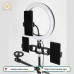 live broadcast ring lamp with microphone arm holder
