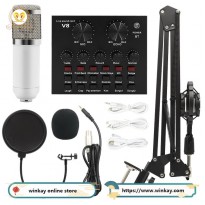 V8 Condenser Microphone Bundle Mic Kit Adjustable
